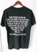 GOOD NEWS CARRIER BLACK SLEEVE T-SHIRT