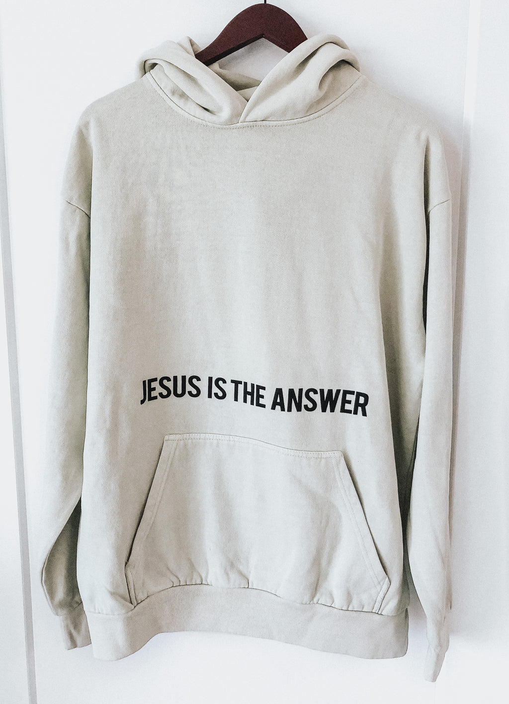 JESUS IS THE ANSWER PISTACHIO URBAN HOODIE