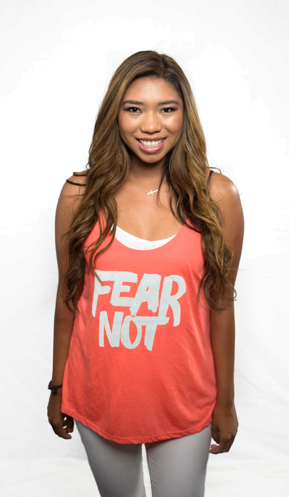 FEAR NOT CORAL WOMEN'S SLOUCHY TANK