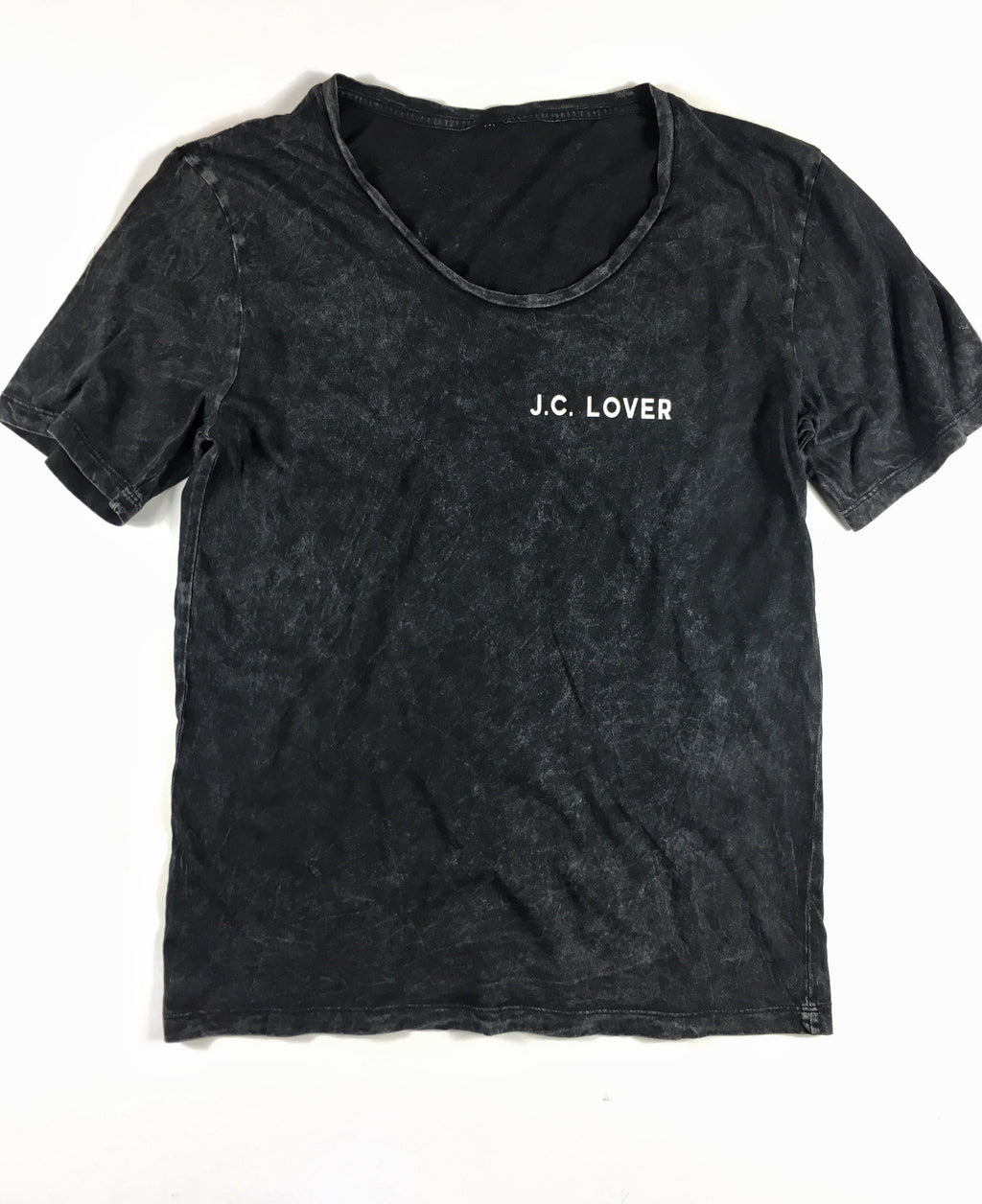 J.C. LOVER BLACK MINERAL WASH TEE