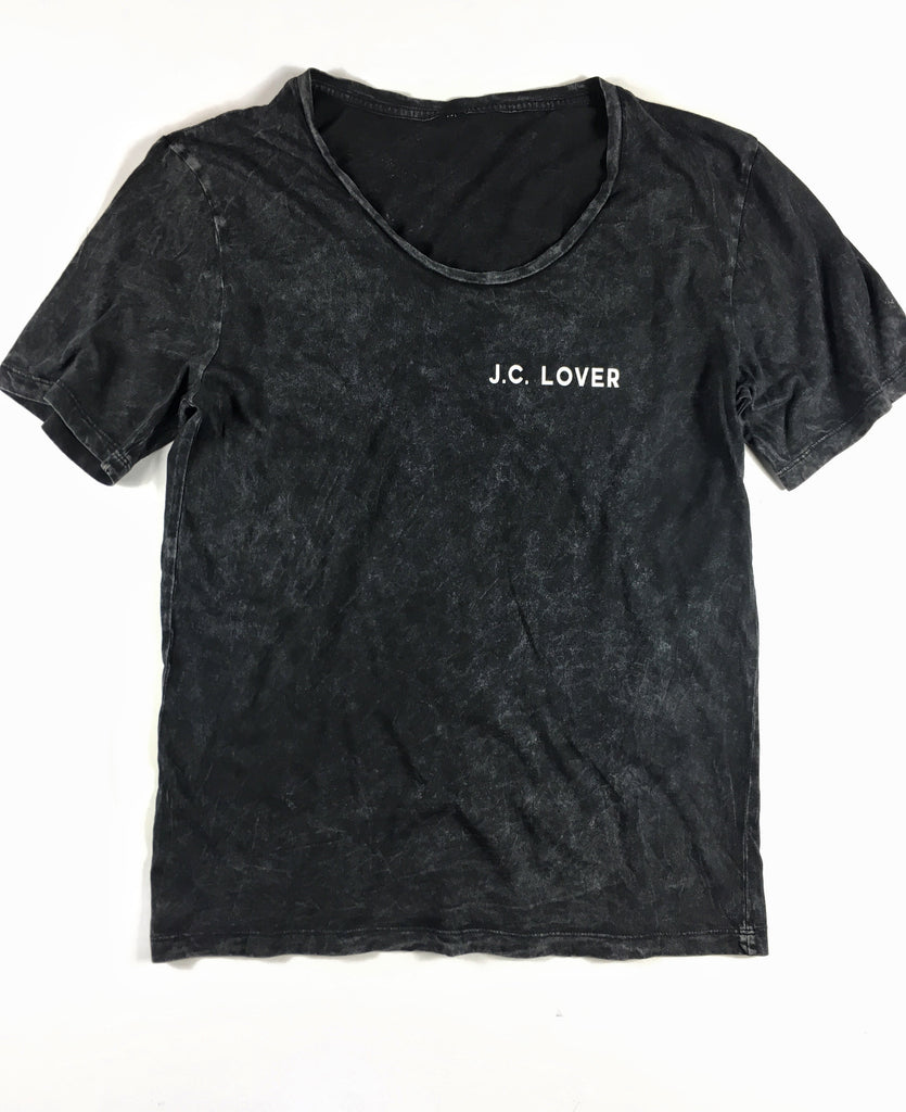 J.C. LOVER BLACK MINERAL WASH TEE
