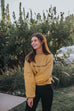 YOU ARE LOVED MUSTARD WOMEN'S RAGLAN PULLOVER FLEECE