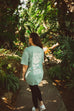 JESUS ROSE SEAFOAM GREEN SLEEVE T-SHIRT