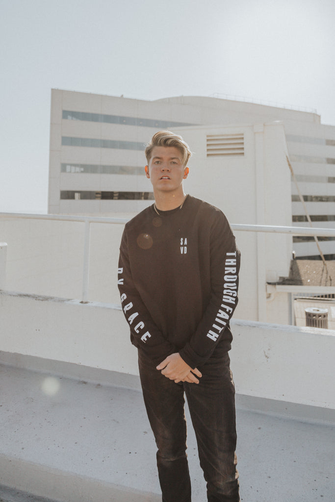 BY GRACE THROUGH FAITH CREWNECK SWEATSHIRT