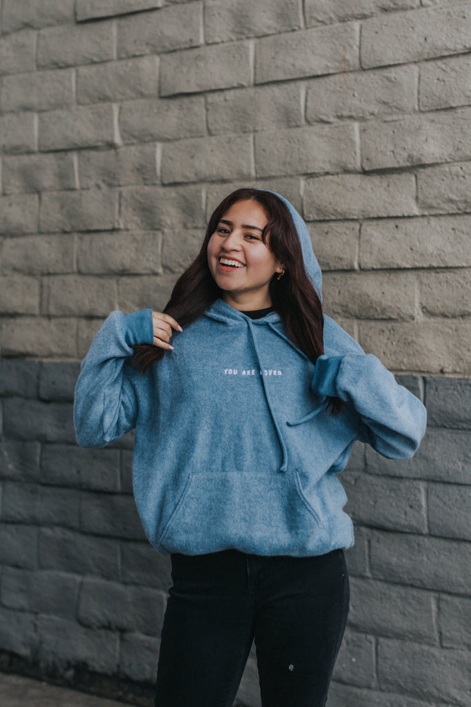 YOU ARE LOVED SLATE HOODIE