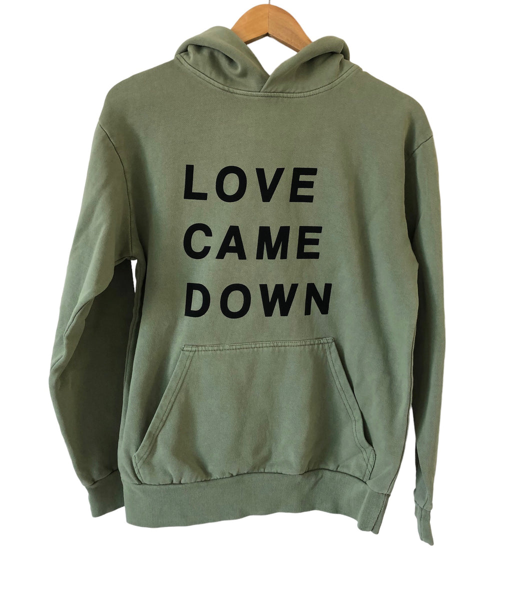 LOVE CAME DOWN OIL GREEN URBAN HOODIE