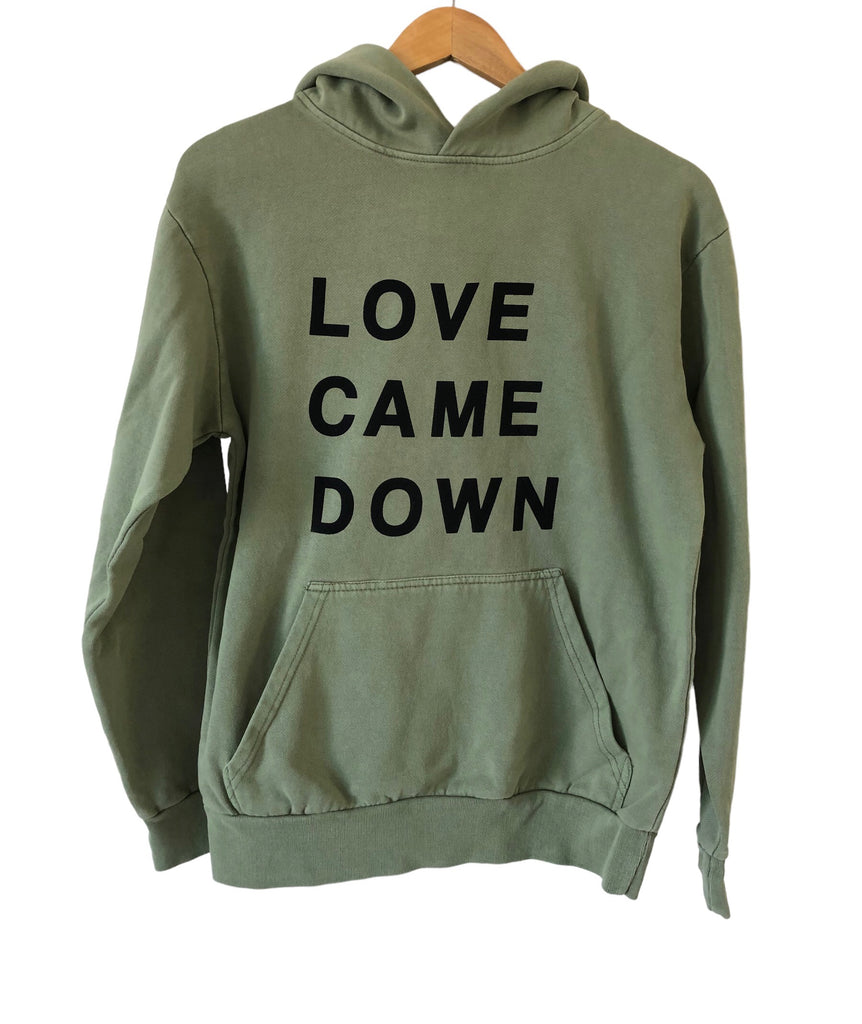 LOVE CAME DOWN OIL GREEN URBAN HOODIE