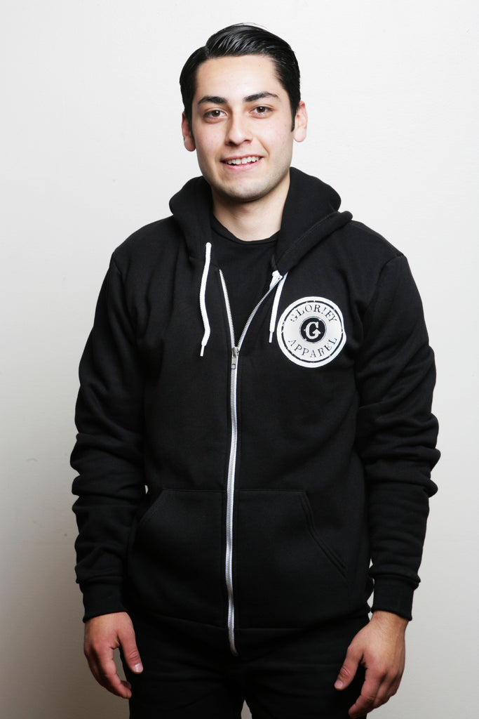 Glorify Apparel Stamp Zip-Up Hoodie