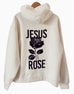 JESUS ROSE CREAM URBAN HOODIE