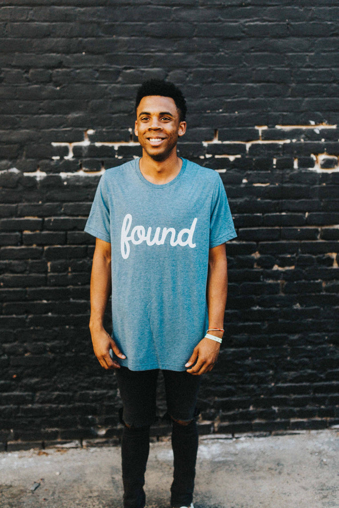 FOUND DENIM BLUE T-SHIRT