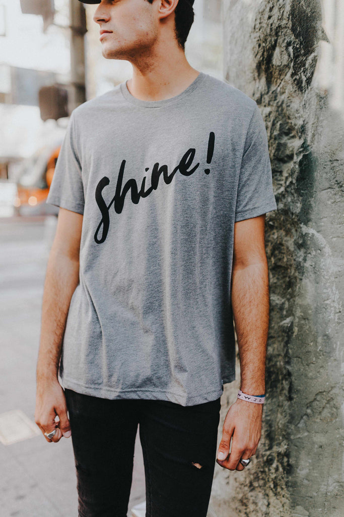 SHINE GRAY T-SHIRT
