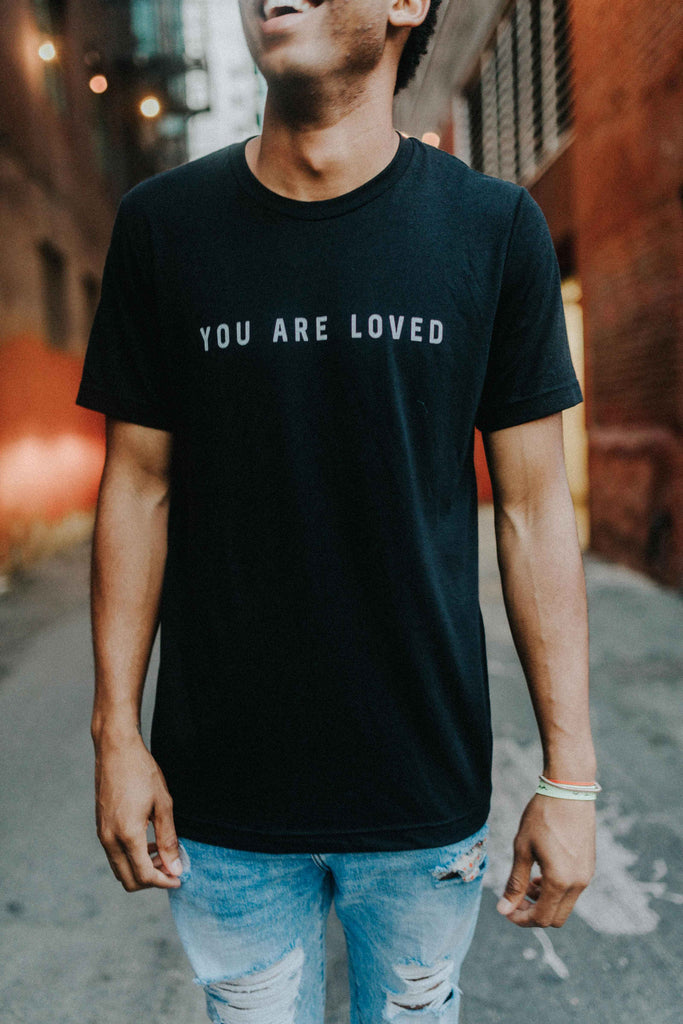 YOU ARE LOVED BLACK T-SHIRT