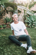 LOVE NEVER FAILS WHITE SLEEVE T-SHIRT