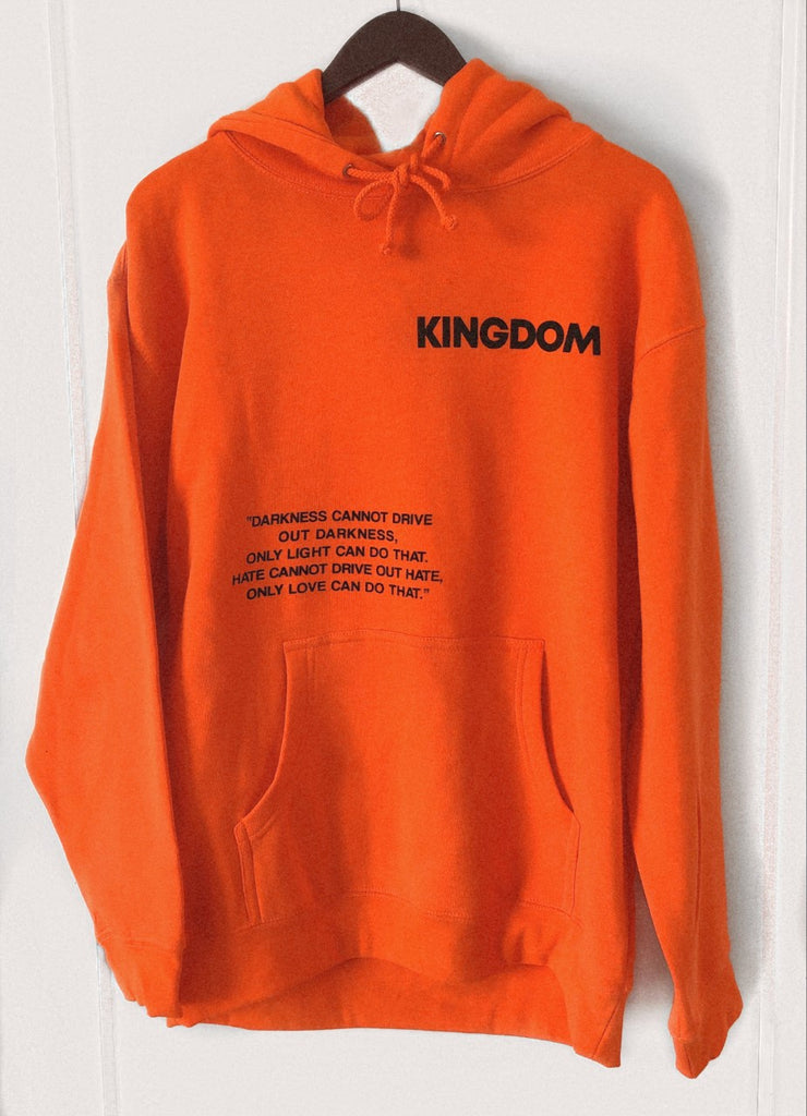 KINGDOM MLK SAFETY ORANGE HOODIE