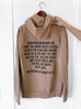 GOOD NEWS CARRIER TAN HOODIE