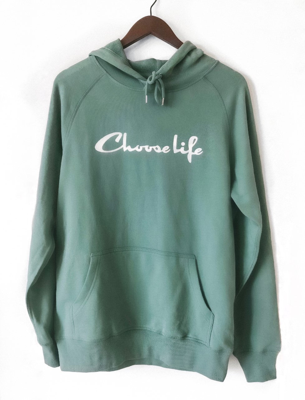 CHOOSE LIFE DUSTY PINE HOODIE
