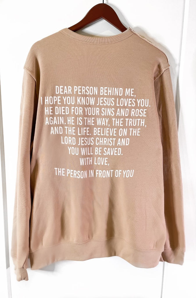 GOOD NEWS CARRIER HEATHER OAT CREW PULLOVER