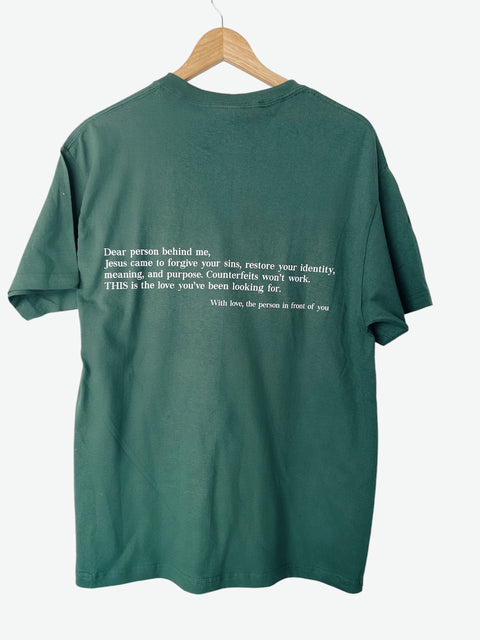 THIS IS THE LOVE ALPINE GREEN SLEEVE T-SHIRT