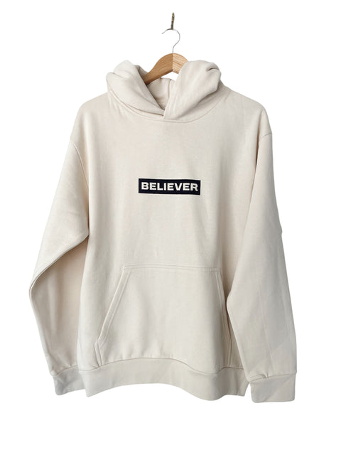 BELIEVER CREAM URBAN HOODIE