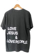 LOVE JESUS & LOVE PEOPLE PEPPER SLEEVE T-SHIRT