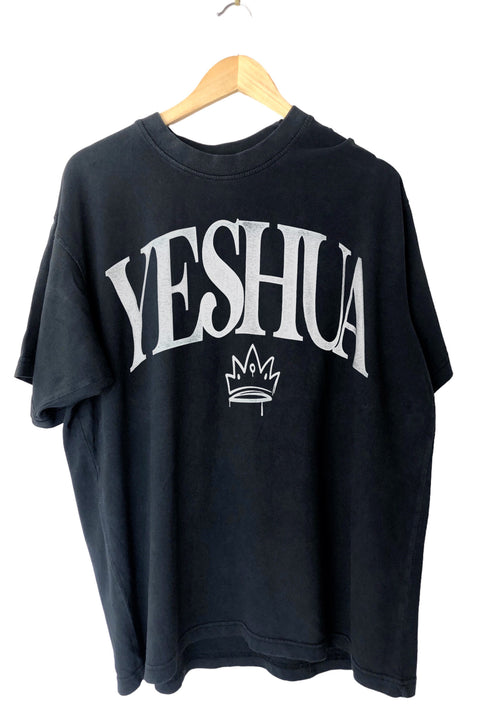 YESHUA IS KING BLACK SLEEVE T-SHIRT