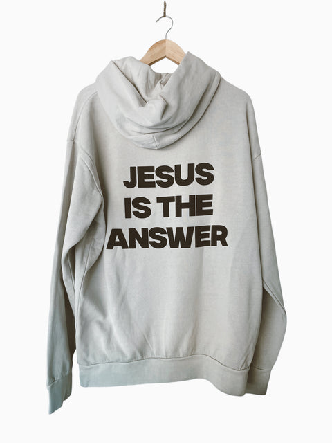 JESUS IS THE ANSWER LUNAR ROCK URBAN HOODIE