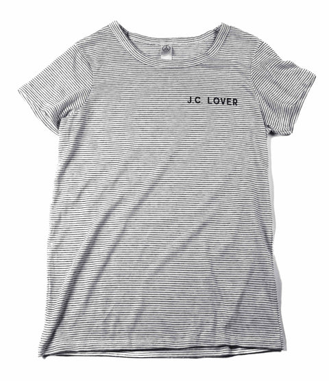 J.C. LOVER STRIPED WOMAN'S FITTED T-SHIRT