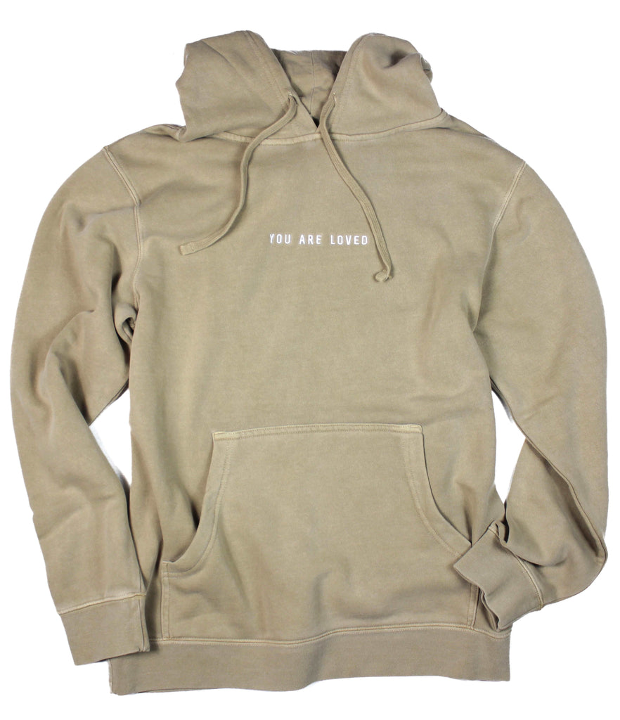 YOU ARE LOVED SANDSTONE HOODIE