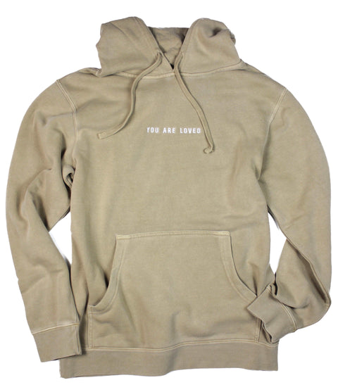 YOU ARE LOVED SANDSTONE HOODIE