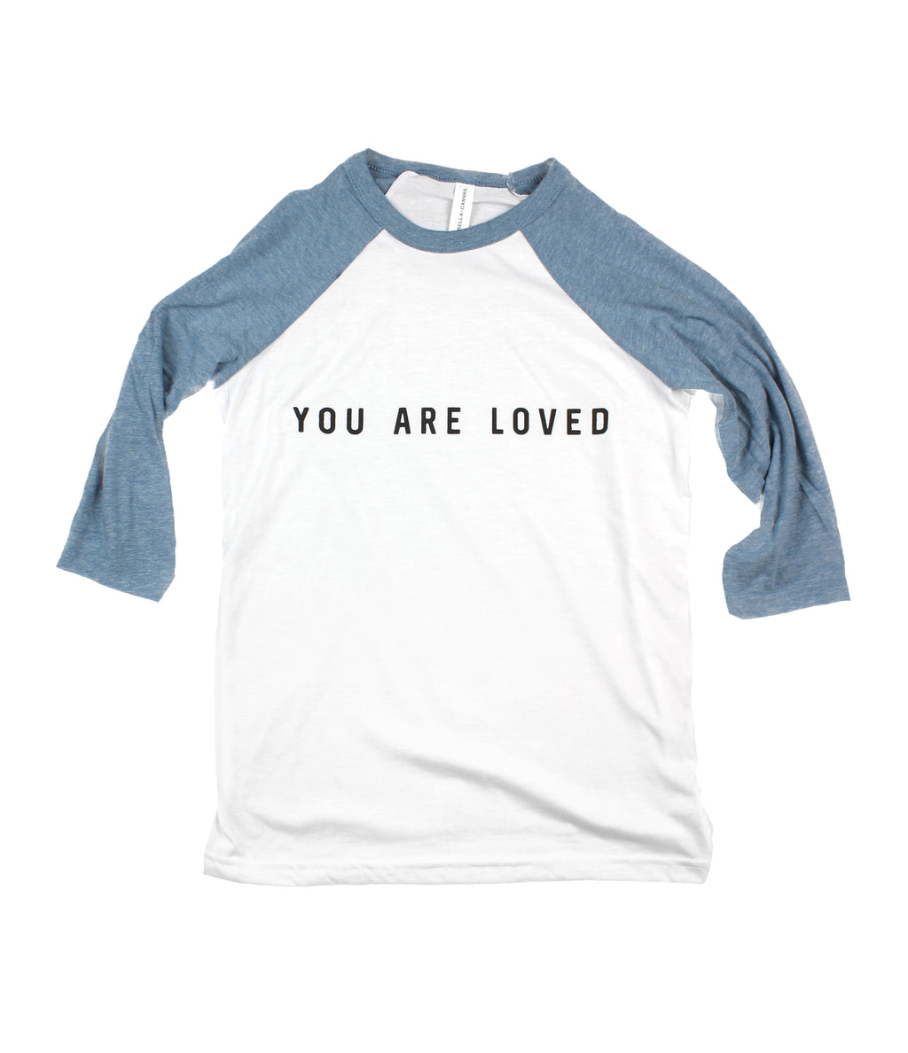 YOU ARE LOVED YOUTH BASEBALL TEE