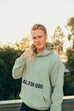 ALL FOR GOD OIL GREEN URBAN HOODIE