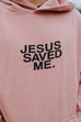 JESUS SAVED ME SALMON URBAN HOODIE