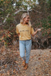 YOU ARE LOVED MUSTARD VINTAGE SLEEVE T-SHIRT