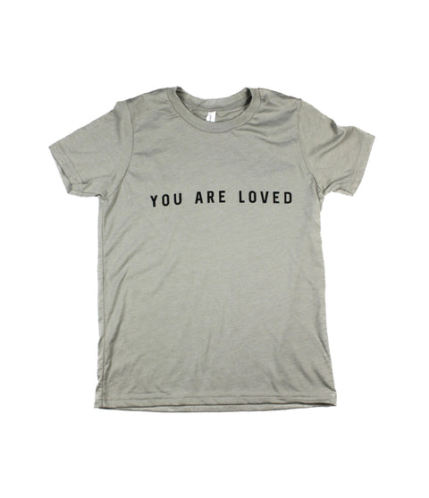 YOU ARE LOVED HEATHER STONE YOUTH TEE