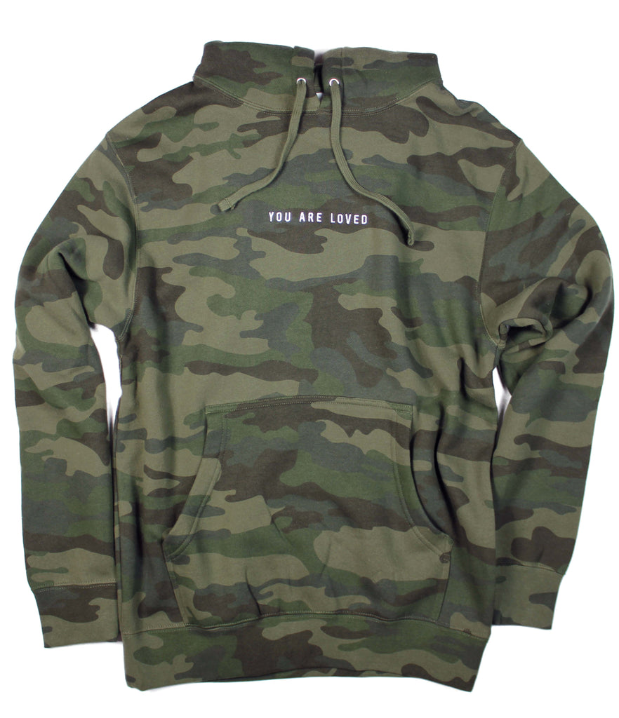 YOU ARE LOVED CAMO HOODIE