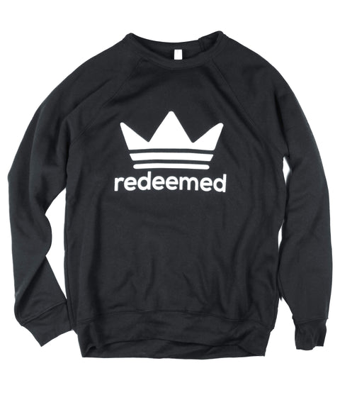 REDEEMED BLACK CREWNECK SWEATSHIRT