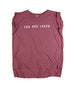 YOU ARE LOVED MAUVE WOMEN'S ROLLED CUFF MUSCLE T-SHIRT