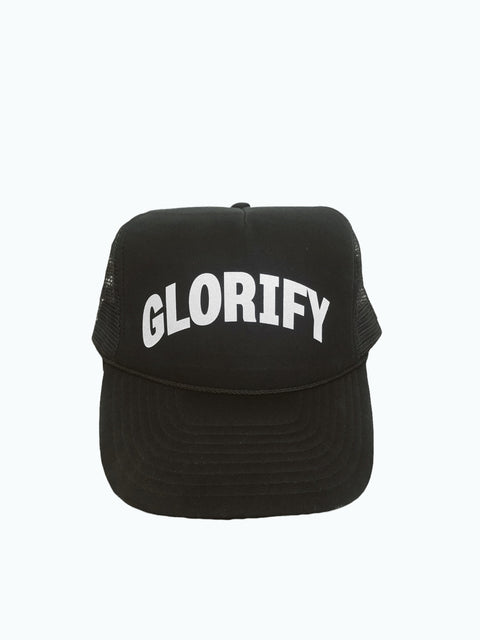 GLORIFY BLACK TRUCKER HAT