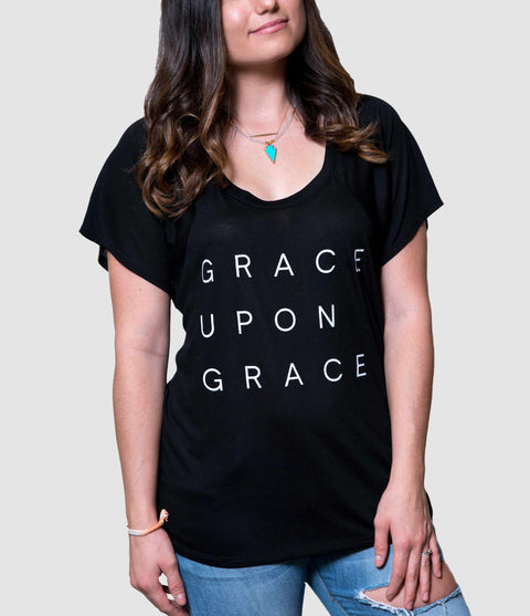 Grace Upon Grace Women's Flowy Raglan Tee
