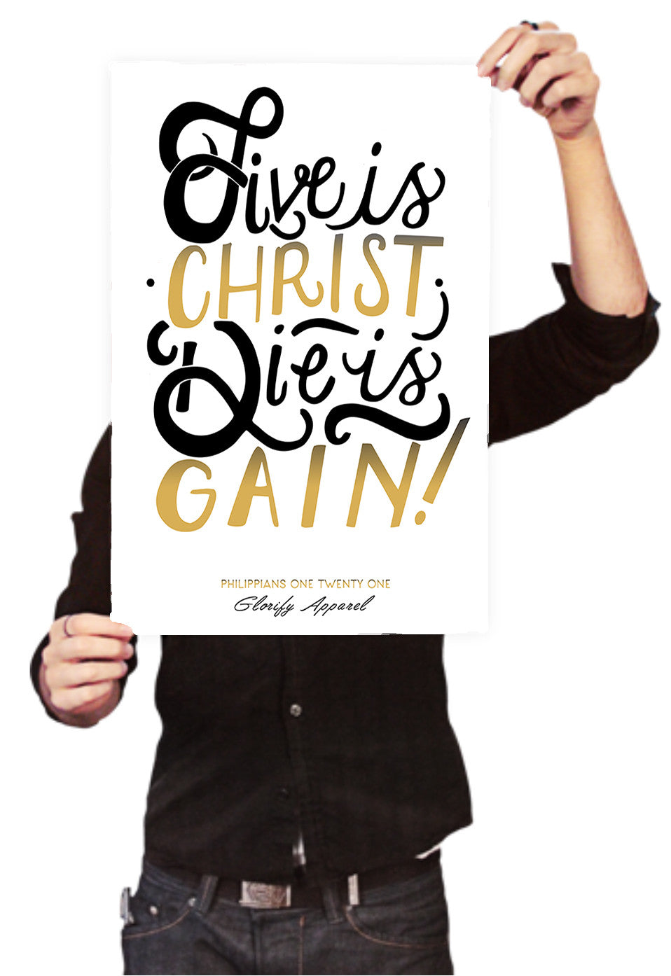 Live is Christ Poster