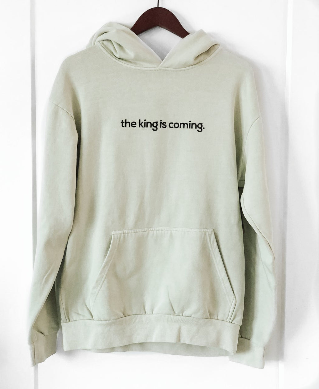 THE KING IS COMING PISTACHIO URBAN HOODIE