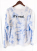 HEAVEN IT'S REAL SKY BLUE CREW PULLOVER
